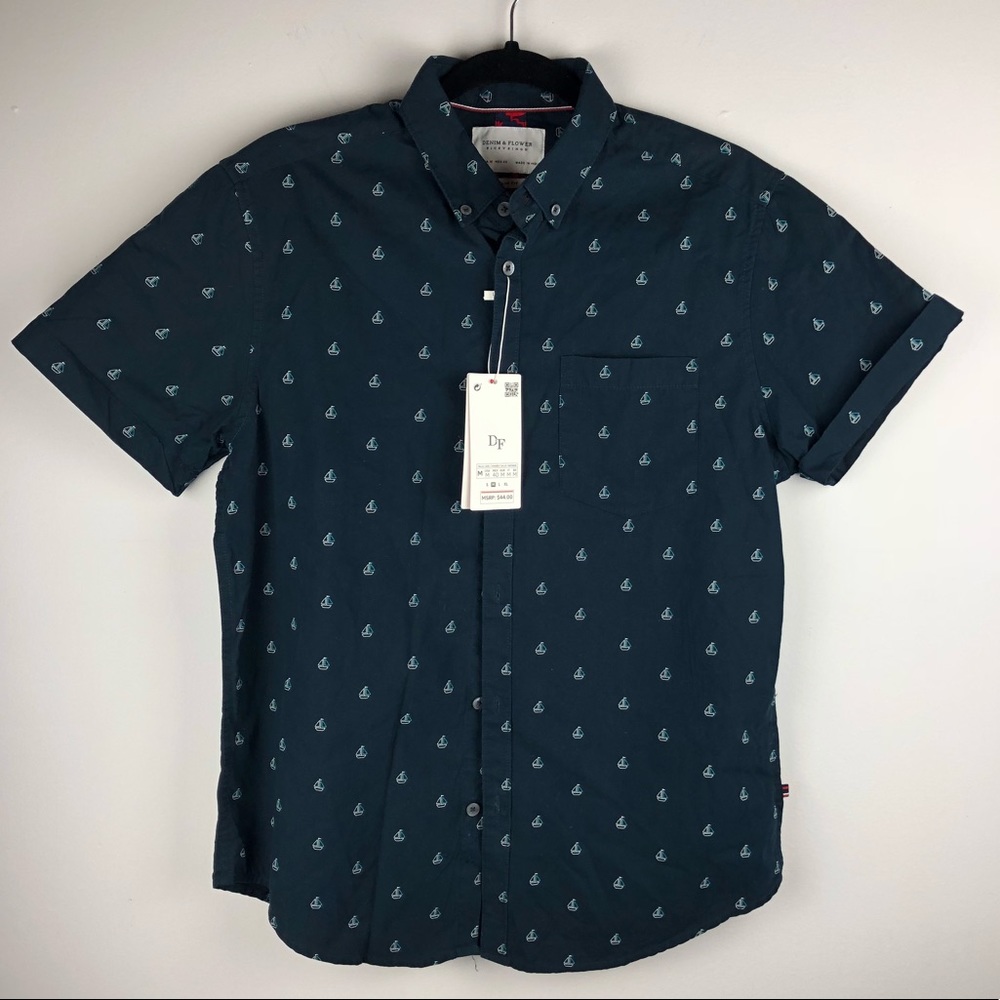 Denim & Flower- sail boat design -New With Tag
